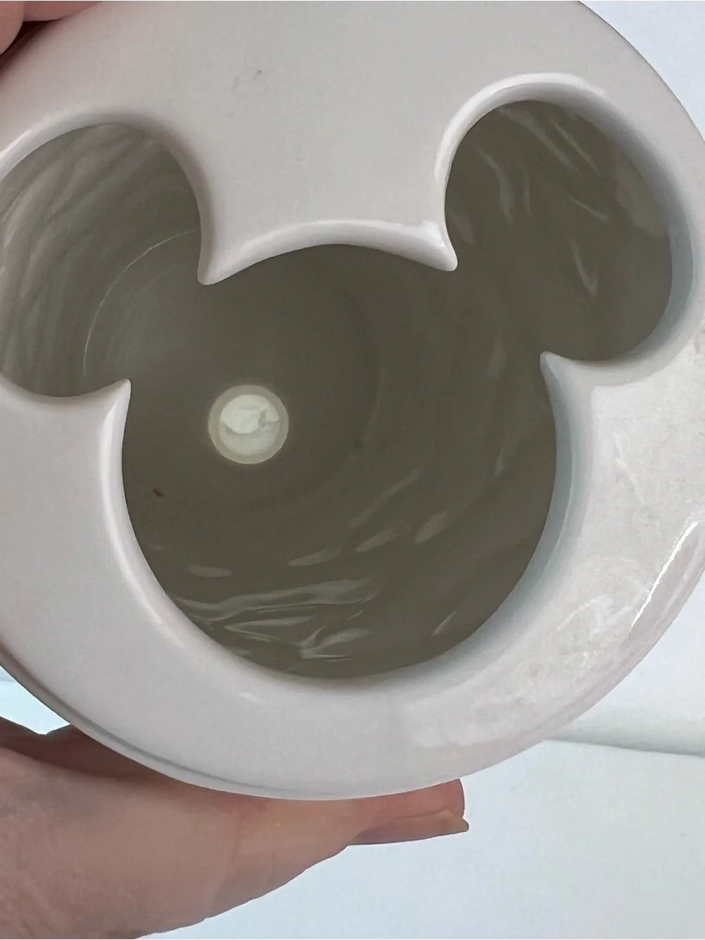 Mickey Mouse White Ceramic Soap Dish and Toothbrush Holder Brand New Disney 2pc